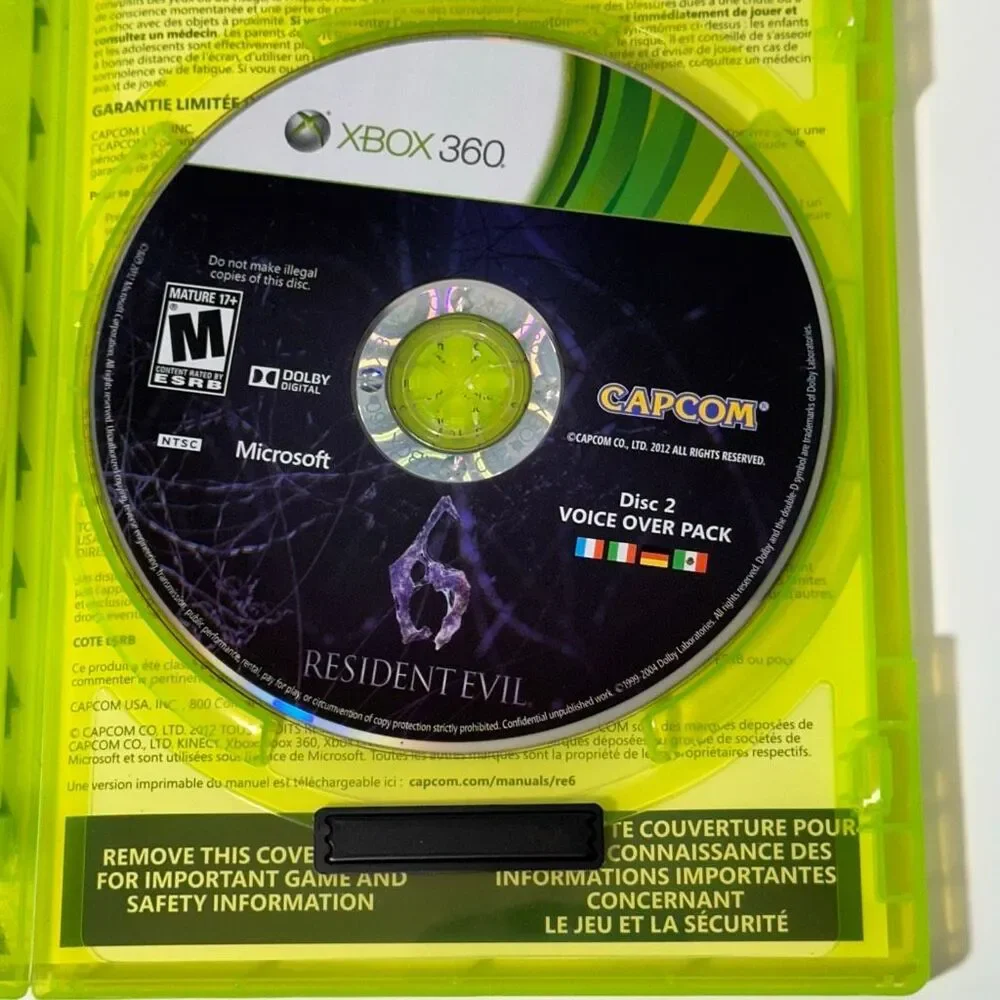 Resident Evil 6 XBOX 360 Videogame